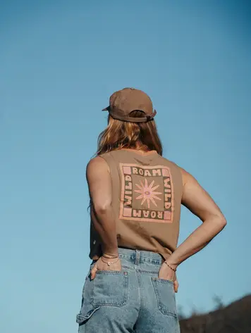 Notice the reckless FEMMES ROAM FREE TANK TOP