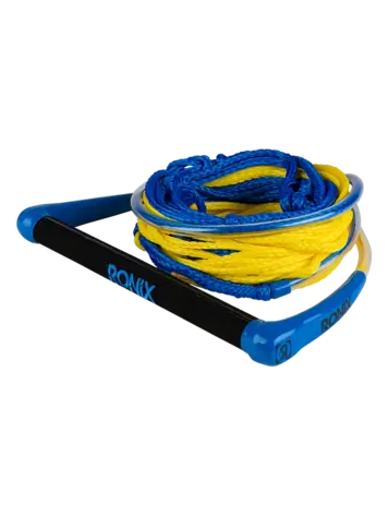 Ronix Wakeboards SURF ROPE HIDE GRIP 65FT. 4-SECT ROPE AND HANDLE COMBO BLUE/YELLOW