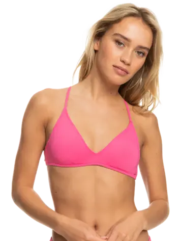 Roxy FEMMES SD BEACH CLASSIC TRI HAUT DE BIKINI SHOCKING PINK