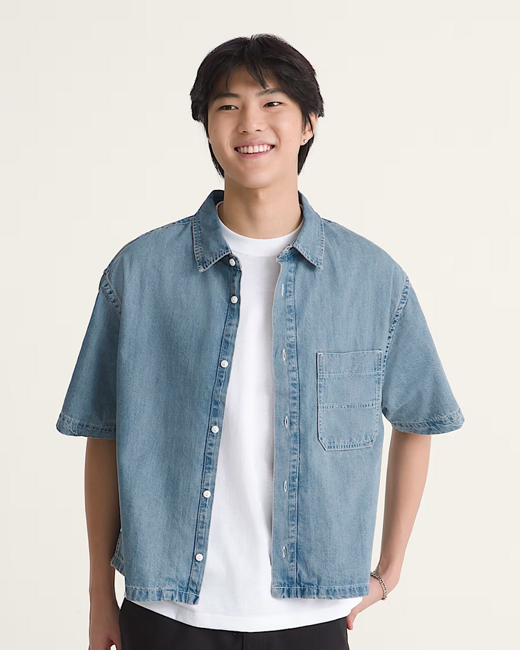 Vans HOMMES CYRUS STRAIGHT HEM DENIM SHIRT