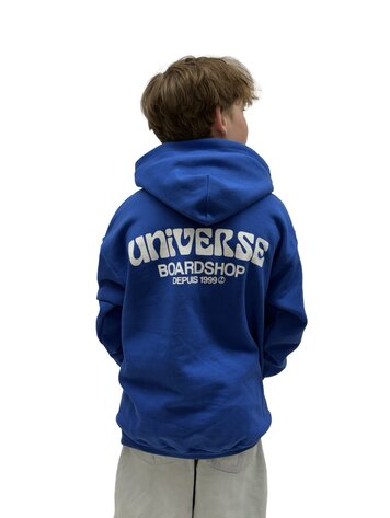 Universe Boardshop YOUTH BULLE HOODIE ROYAL/WHITE