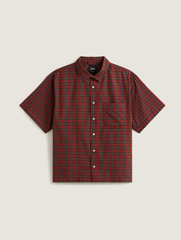 Vans MEN'S LARKSPUR TIMBER PLAID SHIRT POPPY EMBER