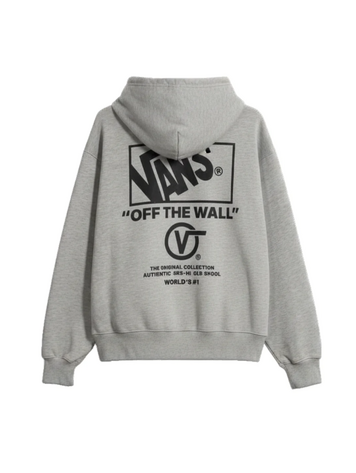 Vans MEN'S STACKED HI PULLOVER HOODIE CEMENT HEATHER