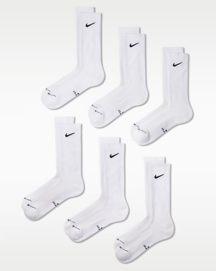 Nike EVERYDAY ELEVATED CREW SOCKS 6-PACK