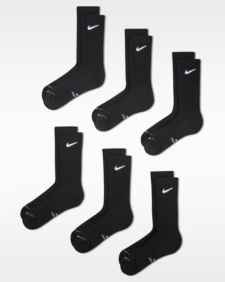 Nike EVERYDAY ELEVATED CREW SOCKS 6-PACK