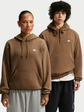 Nike SB SB ESSENTIAL HOODIE MOSSWOOD BROWN/WHITE