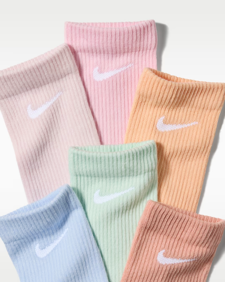 Nike WOMEN'S EVERYDAY ELEVATED CREW 6-PACK