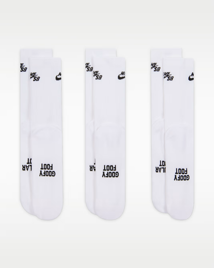 Nike SB HOMMES EVERYDAY ELEVATED CREW SKATE SOCKS 3-PACK