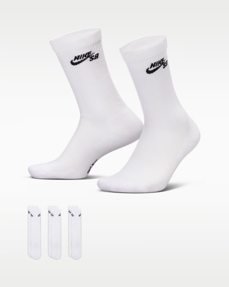 Nike SB HOMMES EVERYDAY ELEVATED CREW SKATE SOCKS 3-PACK