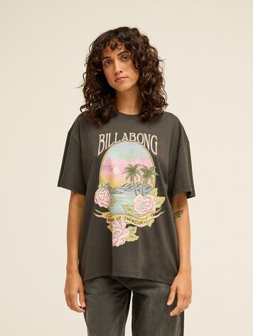 Billabong FEMMES DREAMY MEMORIES SS TEE OFF BLACK