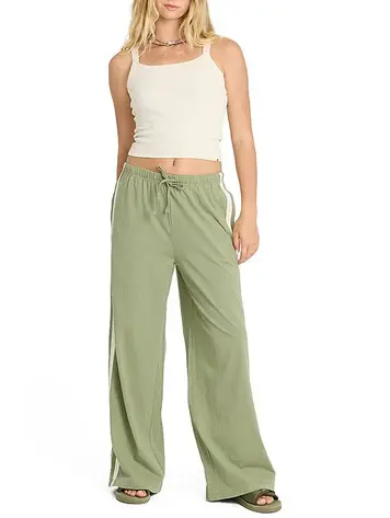 Billabong WOMEN'S WAVE STAMP KNIT PANTS ARMY GREEN