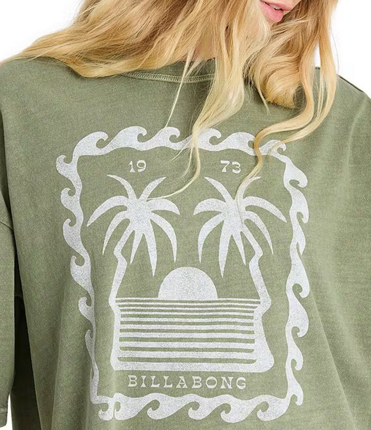 Billabong WOMEN'S WAVE STAMP SHORT SLEEVE T-SHIRT