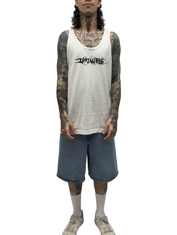 Universe Boardshop MEN'S BETON TANK TOP WHITE/BLACK