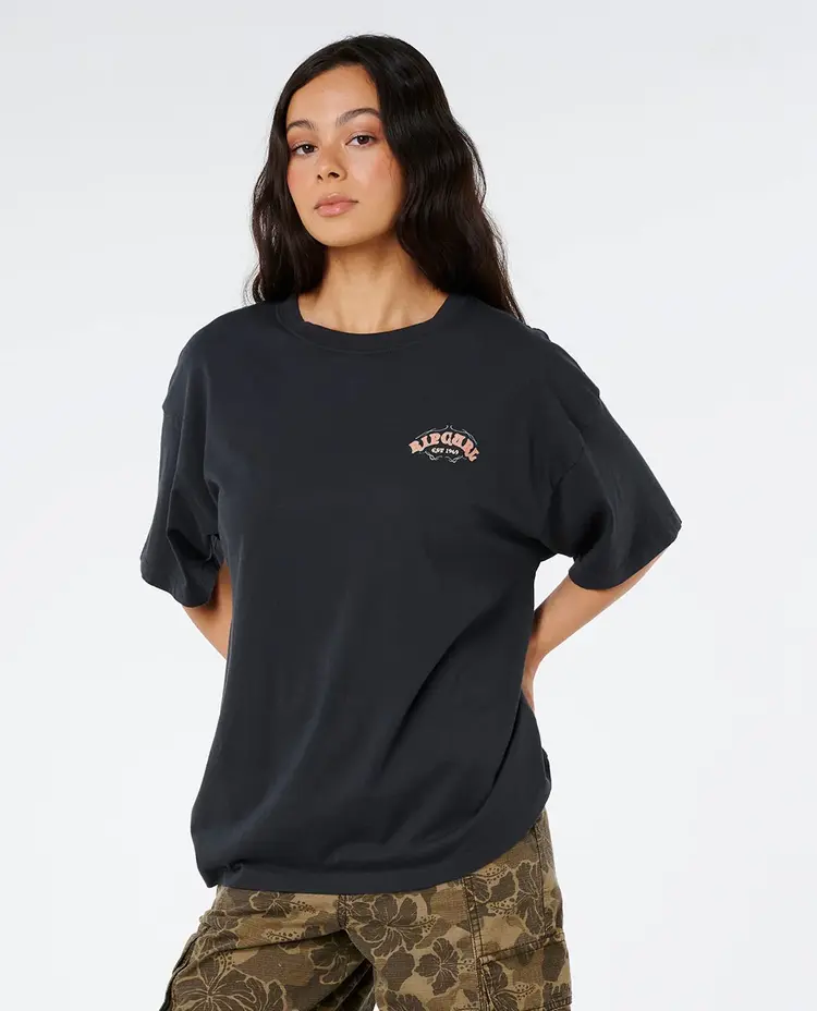 RIP CURL WOMEN'S HALF MOON BAY HERITAGE TEE