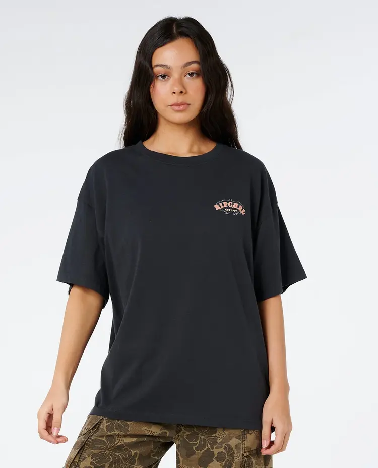 RIP CURL WOMEN'S HALF MOON BAY HERITAGE TEE