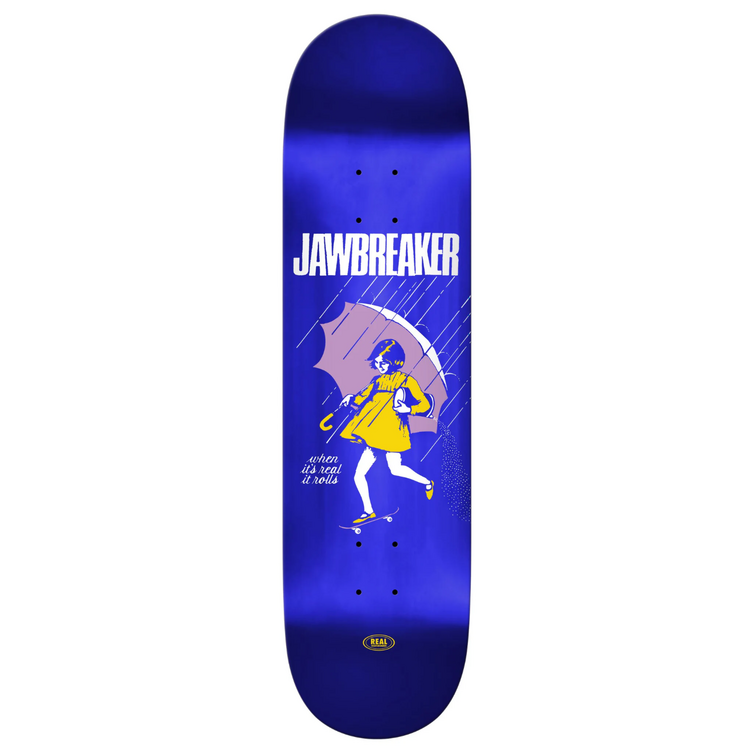 Real TEAM JAWBREAKER BLUE FOIL PLANCHE DE SKATEBOARD