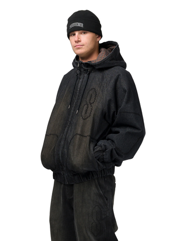 Souvenir MEN'S DENIM BOMBER BLACK