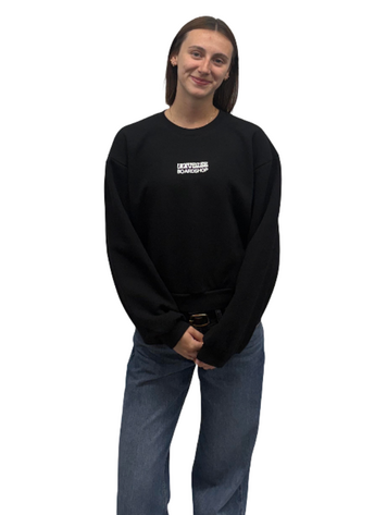 Universe Boardshop FEMMES BULLE CREWNECK SWEATSHIRT BLACK/WHITE
