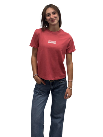 Universe Boardshop WOMEN'S SUMMER LOVER HEAVY T-SHIRT VINTAGE RED/WHITE