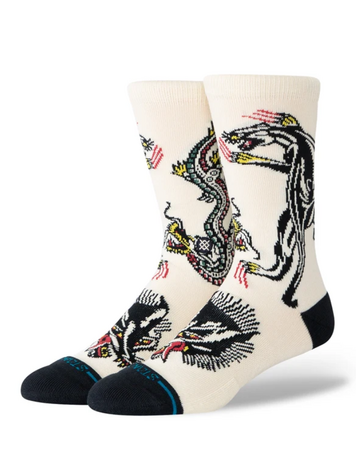 Stance HOMMES ARPA BATTLE CREW SOCKS CREAM