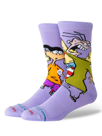 Stance HOMMES BRPA ED EDD EDDY CREW SOCKS PURPLE