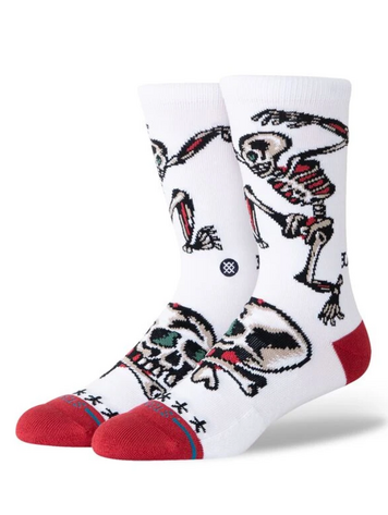 Stance HOMMES ARPA SKELETON CREW SOCKS WHITE