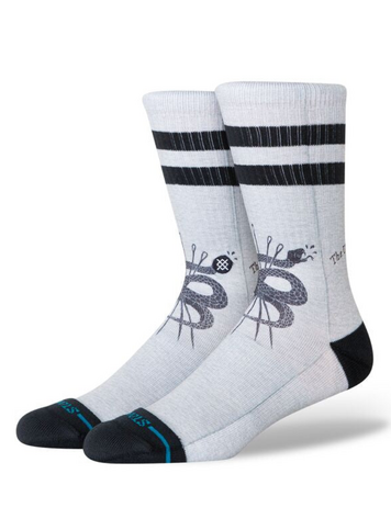 Stance MEN'S THREADS CREW SOCKS BLACK
