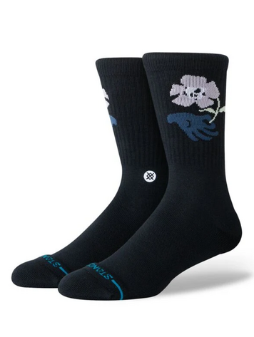 Stance MEN'S WILTED CREW SOCKS BLACK