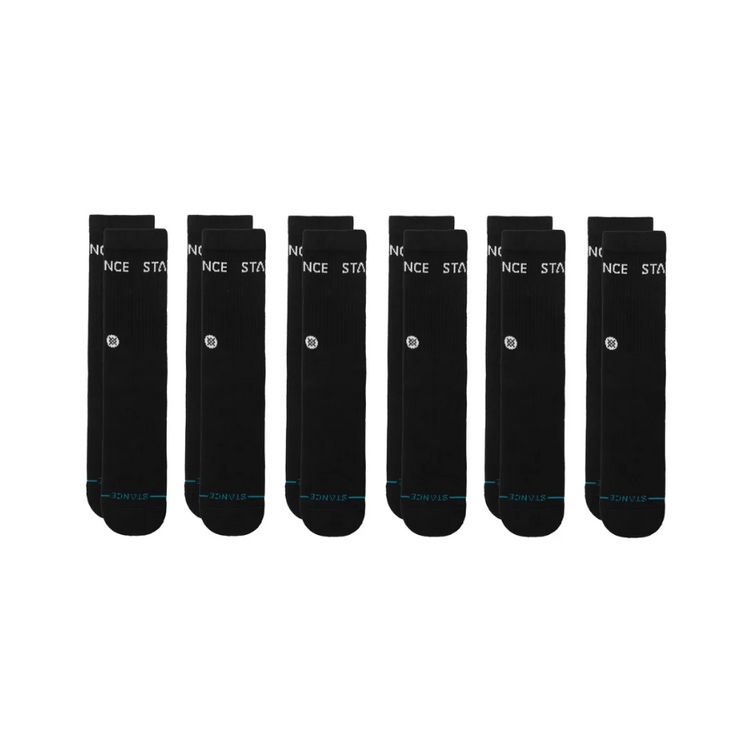 Stance HOMMES ORIGIN CREW SOCKS 6 PACK