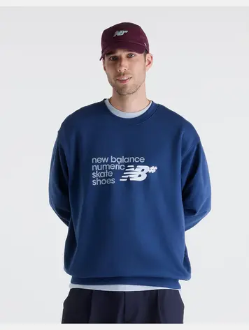 New Balance HOMMES NUMERIC FRENCH TERRY CREW NB NAVY