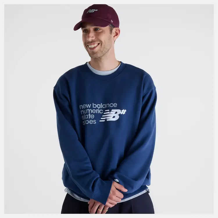 New Balance MEN'S NUMERIC FRENCH TERRY CREW
