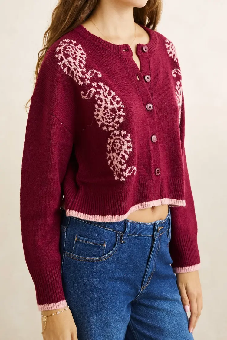 Rhythm FEMMES SANDY CROP CARDIGAN