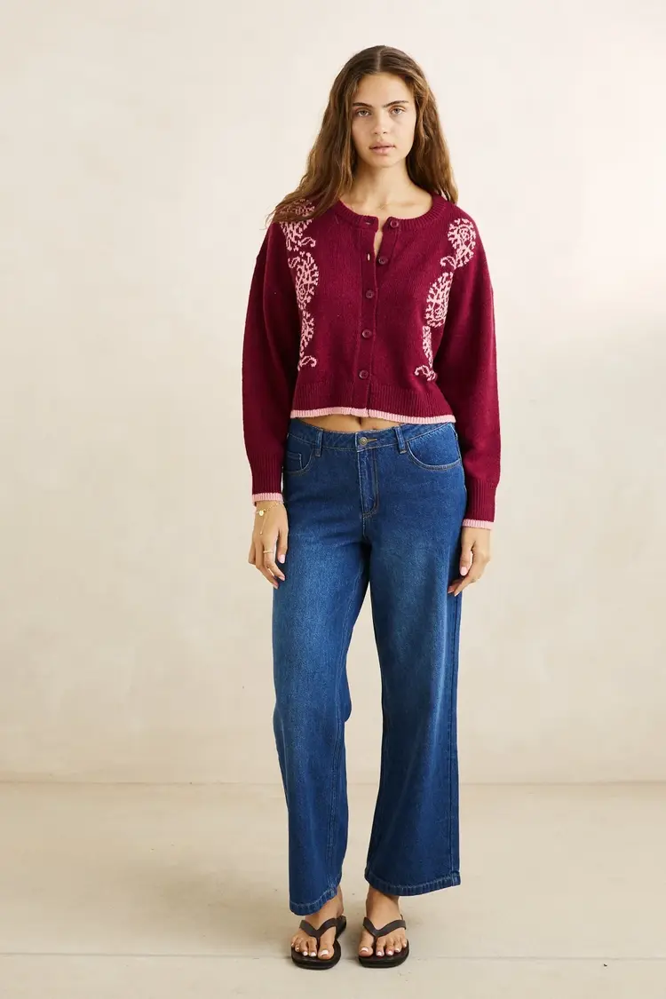 Rhythm WOMEN'S SANDY CROP CARDIGAN