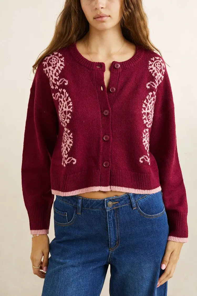 Rhythm WOMEN'S SANDY CROP CARDIGAN