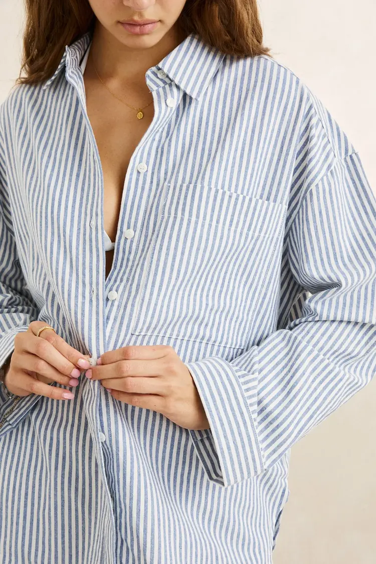 Rhythm FEMMES VISTA STRIPE OVERSIZED SHIRT