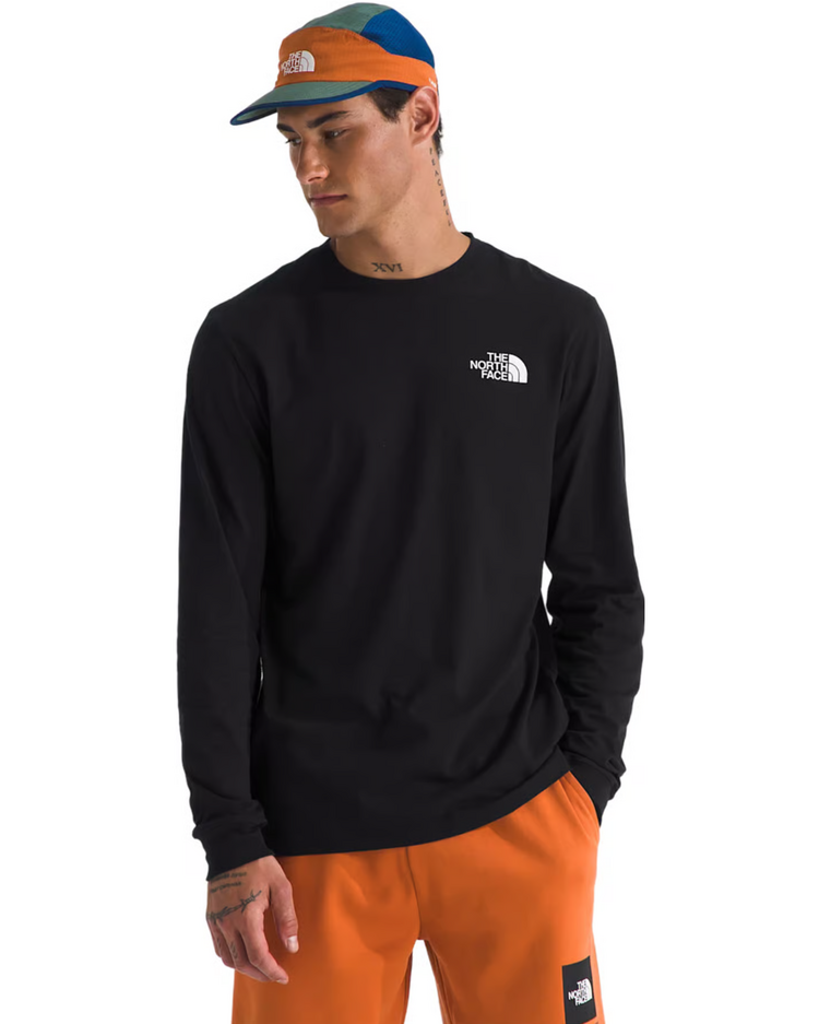 THE NORTH FACE MEN'S EVOLUTION BOX NSE REGULAR LONG SLEEVE T-SHIRT