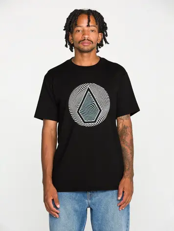 Volcom MEN'S WAVE STONE SHORT SLEEVE TEE BLACK