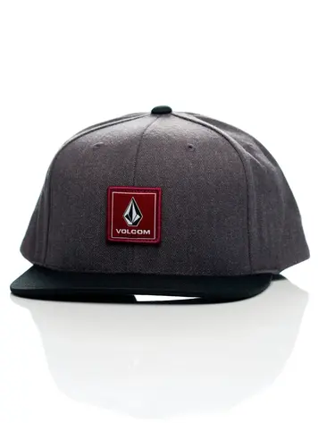 Volcom HOMMES QUARTER EVO ADJUSTABLE TWILL SNAPBACK CHARCOAL HEATHER