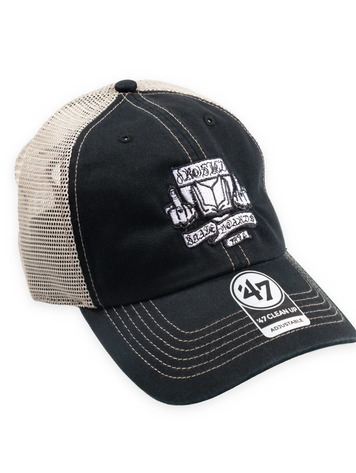 Frosted Skateboards HOMMES SKOOL TRUCKER 47 CAP BLACK/NATURAL