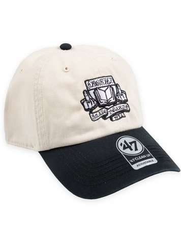 Frosted Skateboards HOMMES SKOOL STRAP 47 CAP BLACK/NATURAL