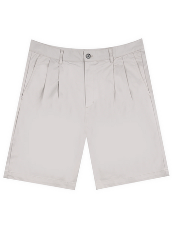 Frosted Skateboards HOMMES DOUBLE PLEATED SHORTS LIGHT GREY