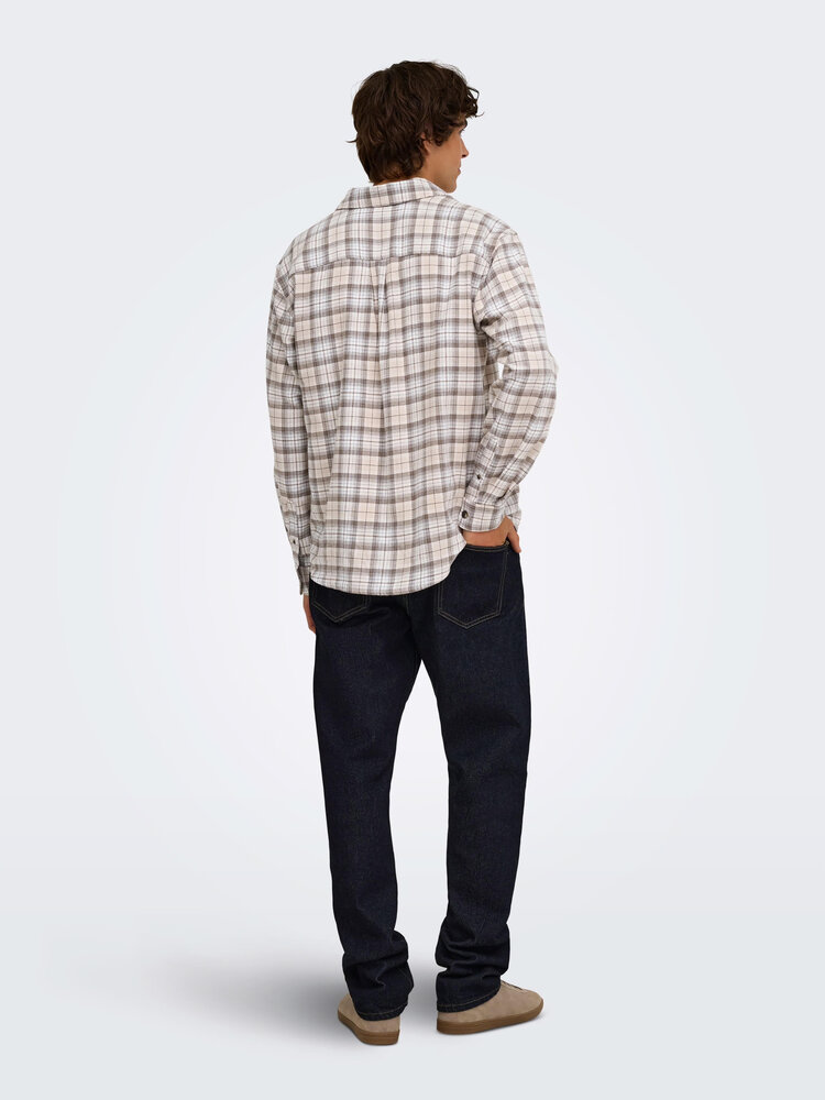 Only & Sons ONLY & SONS  GUDMUND LOOSE LS CHECKED SHIRT