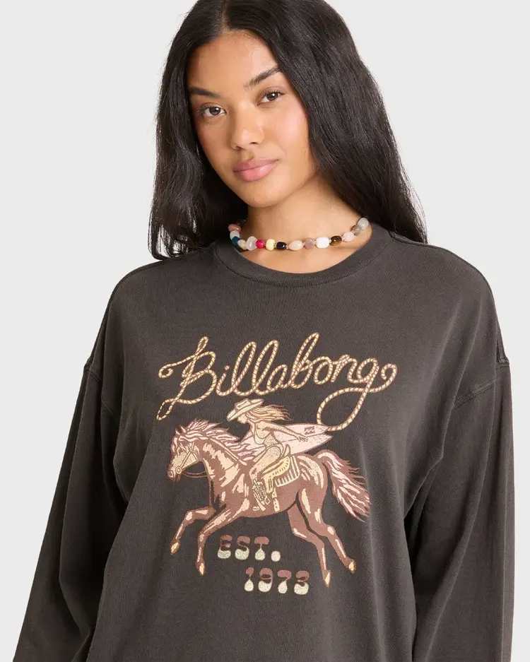 Billabong WOMEN'S FAMILIAR ROADS LONG SLEEVE TEE