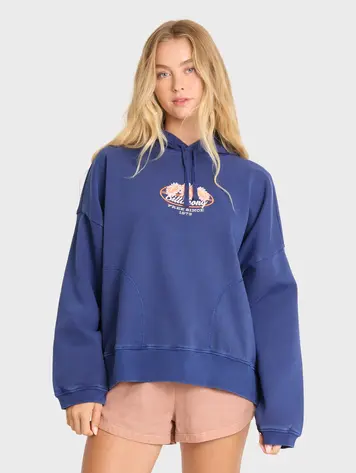 Billabong WOMEN'S FIND PARADISE PULLOVER HOODIE TRUE NAVY