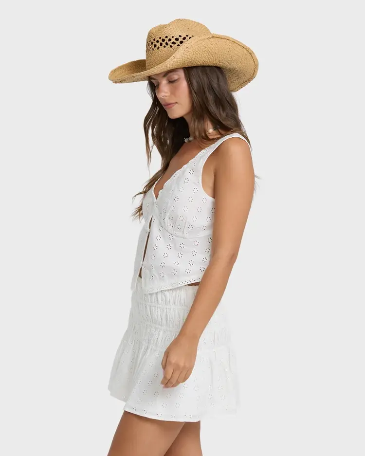 Billabong WOMEN'S EYELET FOREVER MINI SKIRT