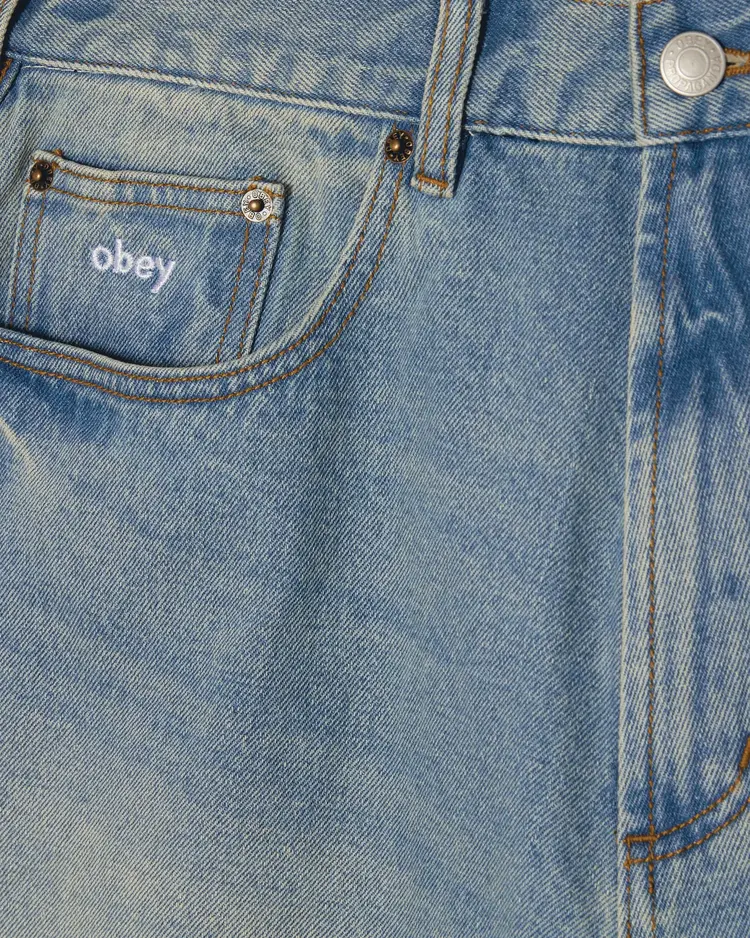 Obey MEN'S BIGWIG BAGGY DENIM PANT