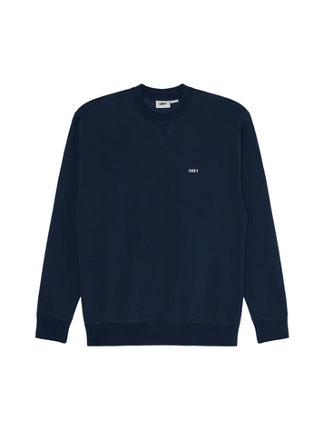Obey MEN'S EST. WORKS BOLD CREW II FLEECE PIGMENT BLUE