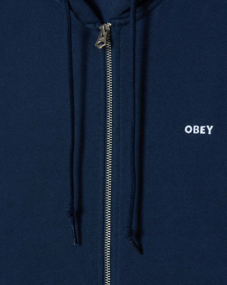 Obey MEN'S EST. WORKS BOLD ZIP HOOD II FLEECE