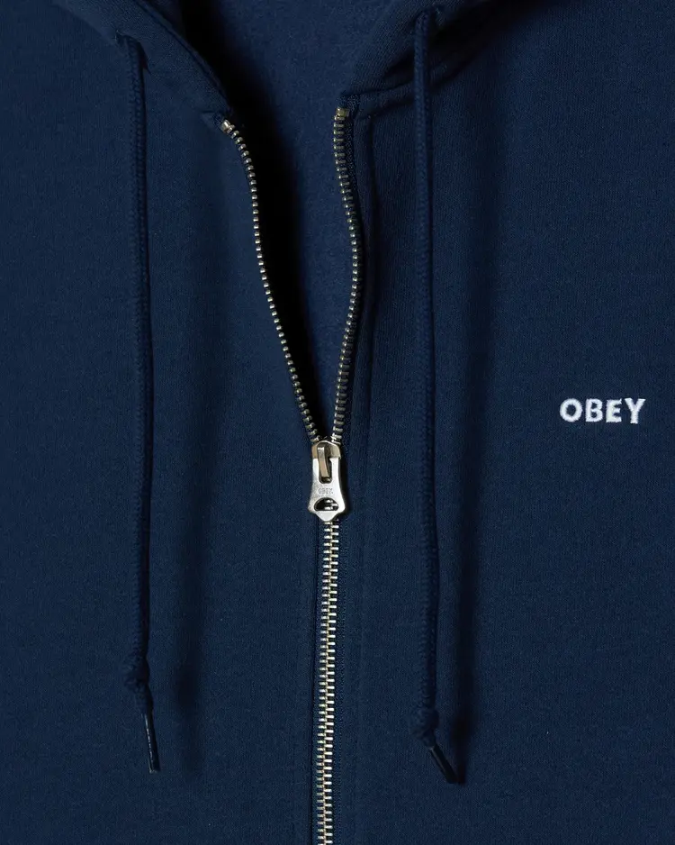 Obey MEN'S EST. WORKS BOLD ZIP HOOD II FLEECE