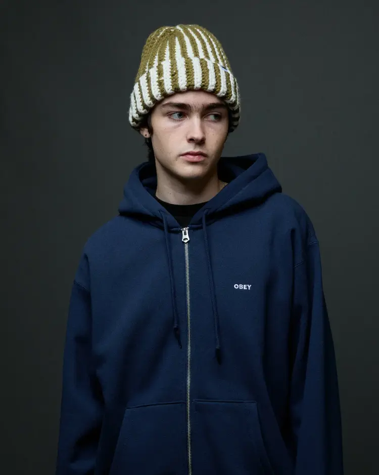 Obey HOMMES EST. WORKS BOLD ZIP HOOD II FLEECE